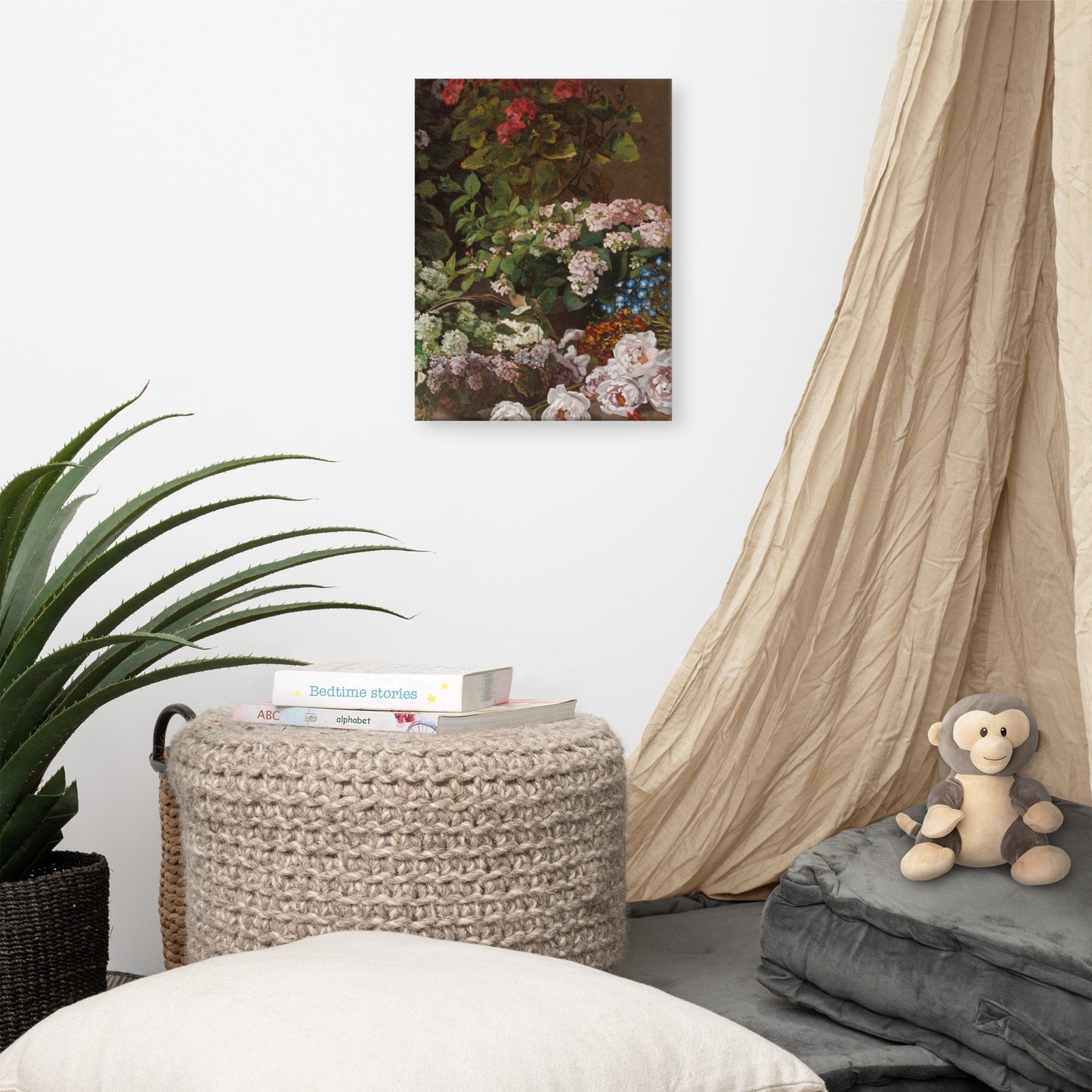 Claude Monet - Spring Flowers - Premium Canvas Print | Impressionist Floral Art