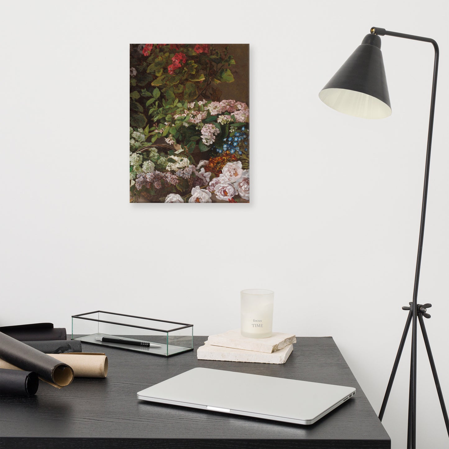 Claude Monet - Spring Flowers - Premium Canvas Print | Impressionist Floral Art