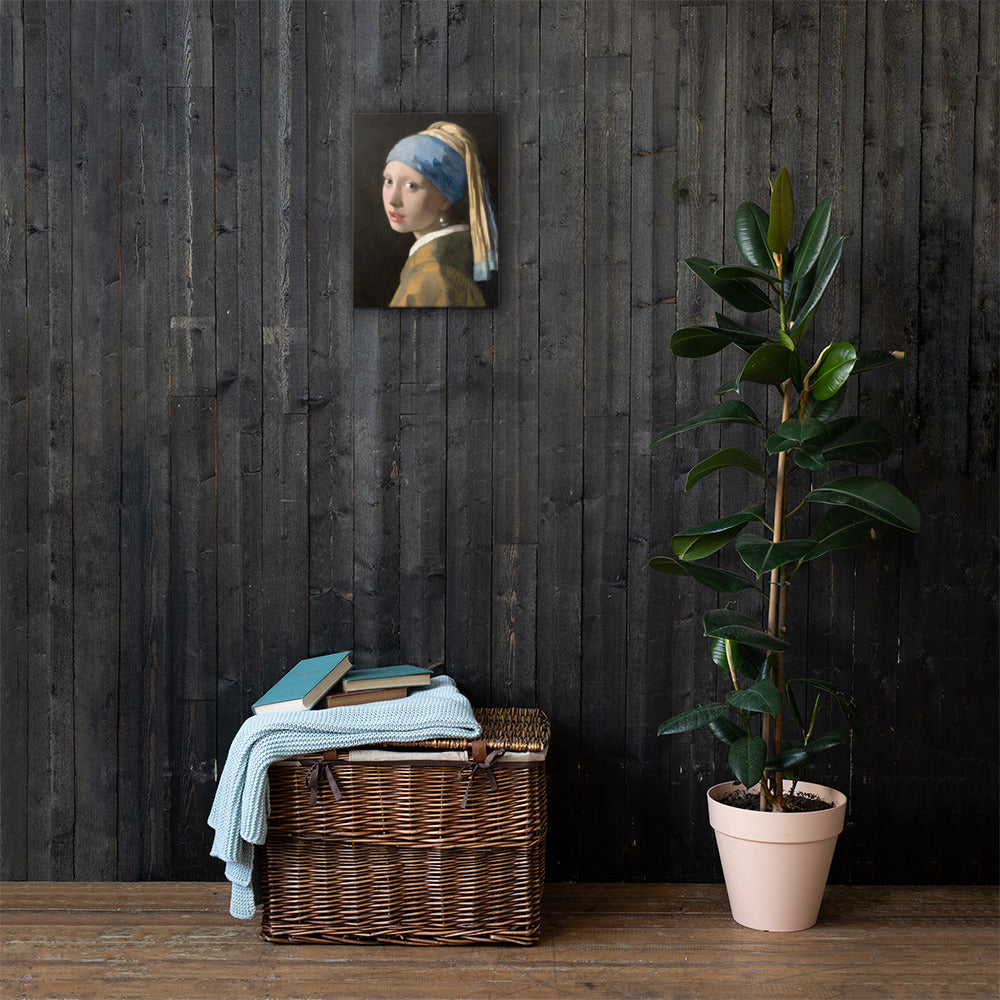 Girl with a Pearl Earring – Premium Canvas Print | Vermeer Masterpiece Reproduction