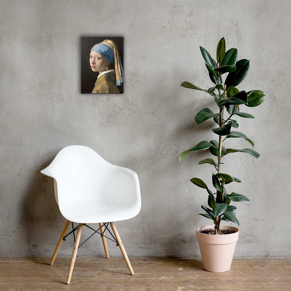 Girl with a Pearl Earring – Premium Canvas Print | Vermeer Masterpiece Reproduction