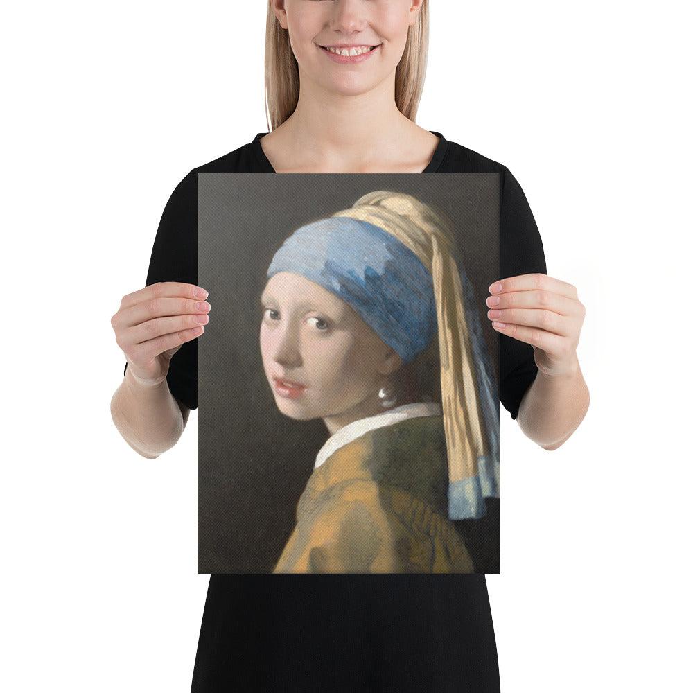 Girl with a Pearl Earring – Premium Canvas Print | Vermeer Masterpiece Reproduction