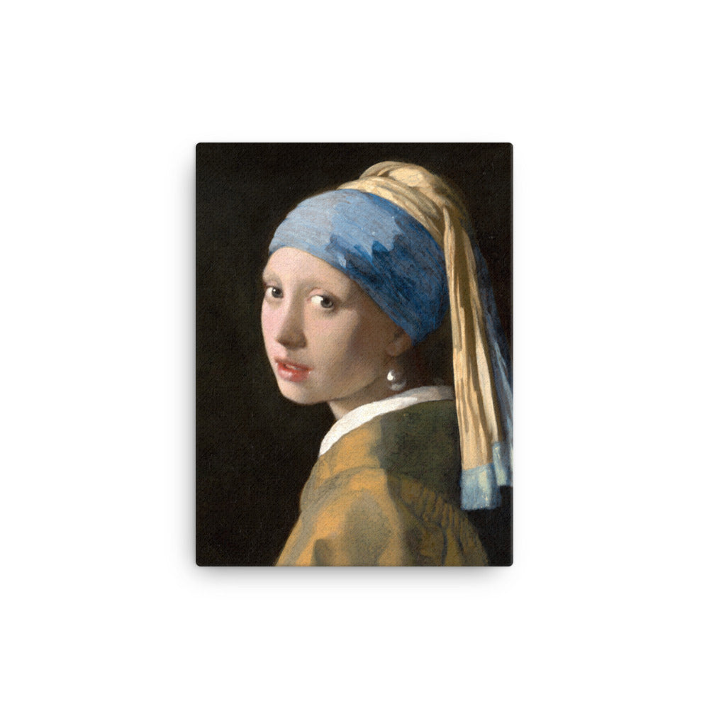 Girl with a Pearl Earring – Premium Canvas Print | Vermeer Masterpiece Reproduction