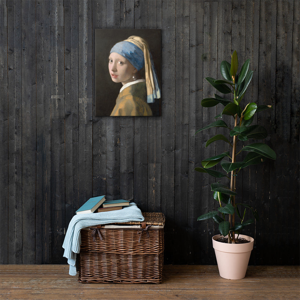 Girl with a Pearl Earring – Premium Canvas Print | Vermeer Masterpiece Reproduction