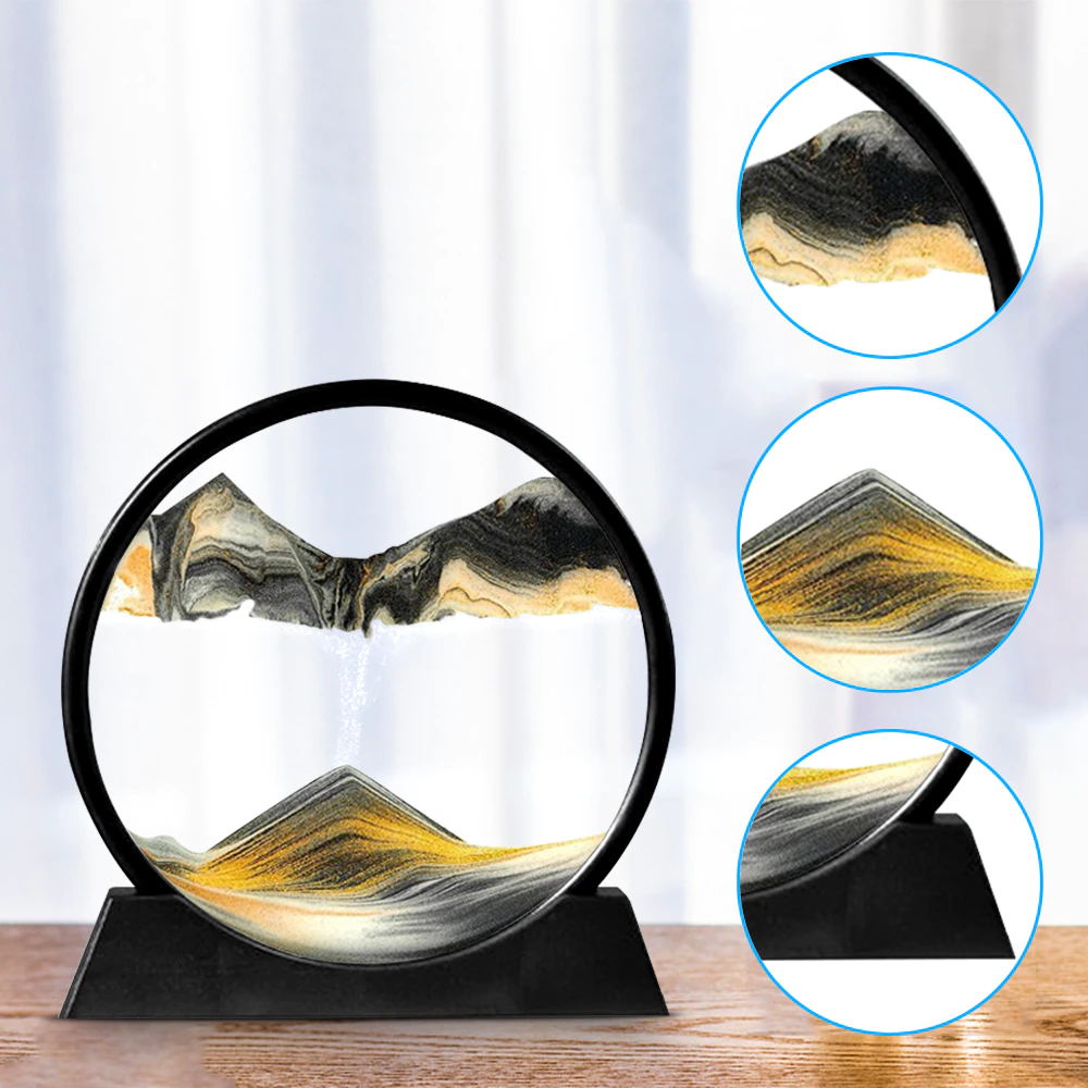 Glass Sandscape Interactive Objet