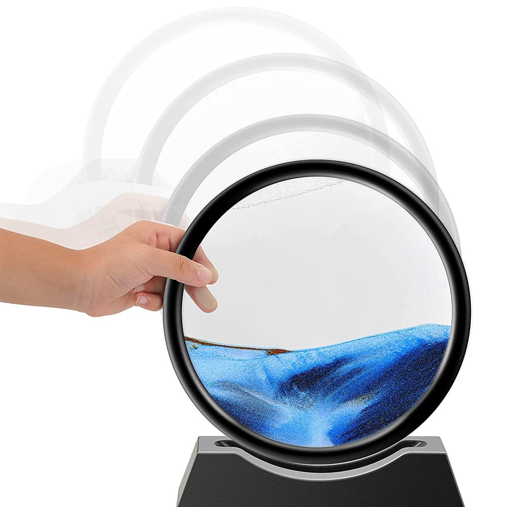 Glass Sandscape Interactive Objet