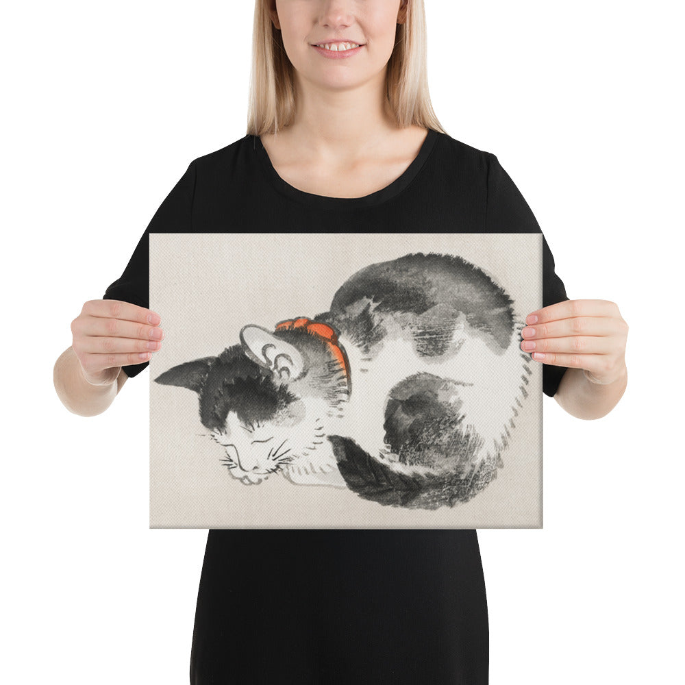 Kōno Bairei - Cat Sleeping - Premium Canvas