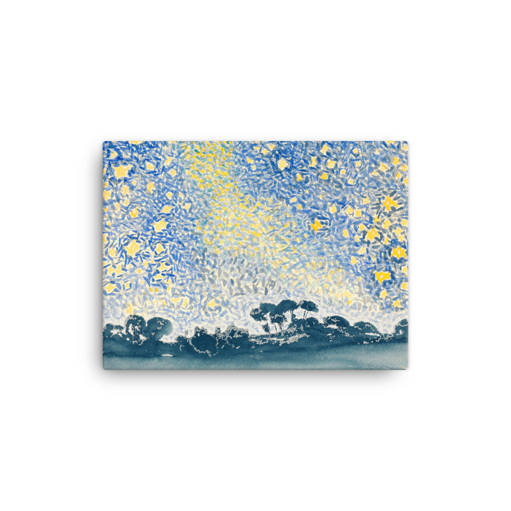 Henri-Edmond Cross - Landscape with Stars - Premium Canvas