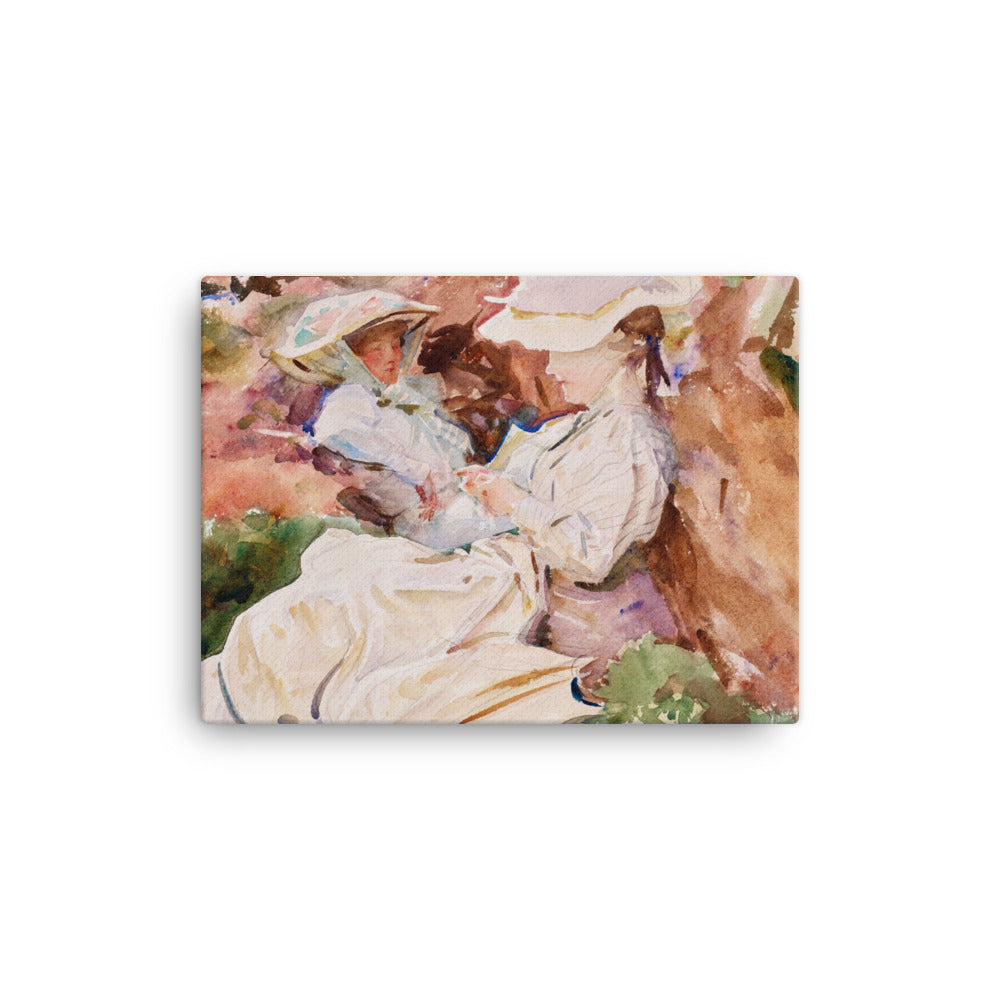 John Singer Sargent - Mrs Barnard and her Daughter Dorothy - Premium Canvas