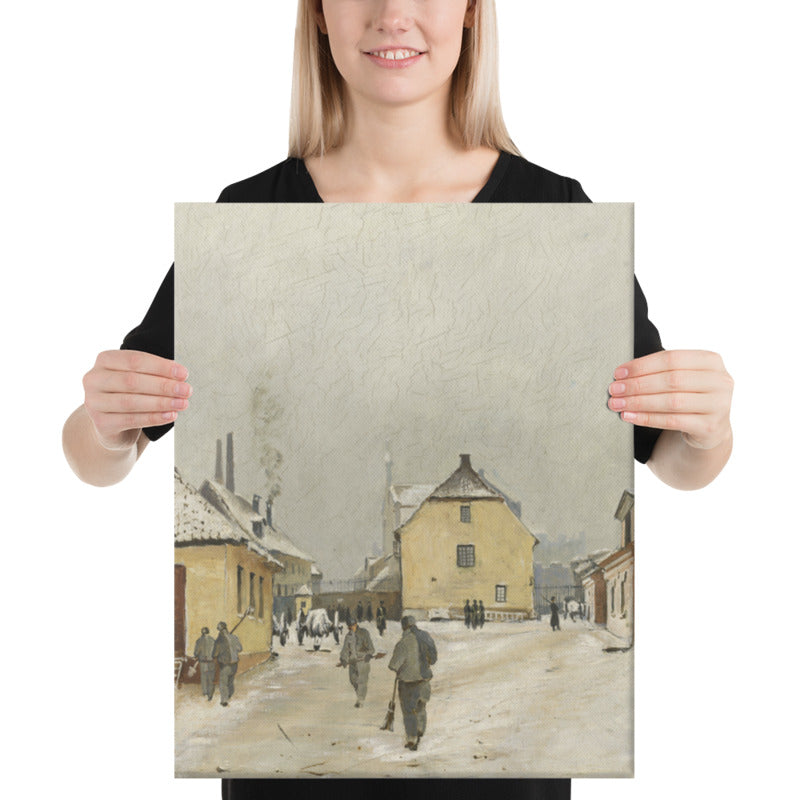 Edvard Diriks - From the Jail at Akerhus - Premium Canvas