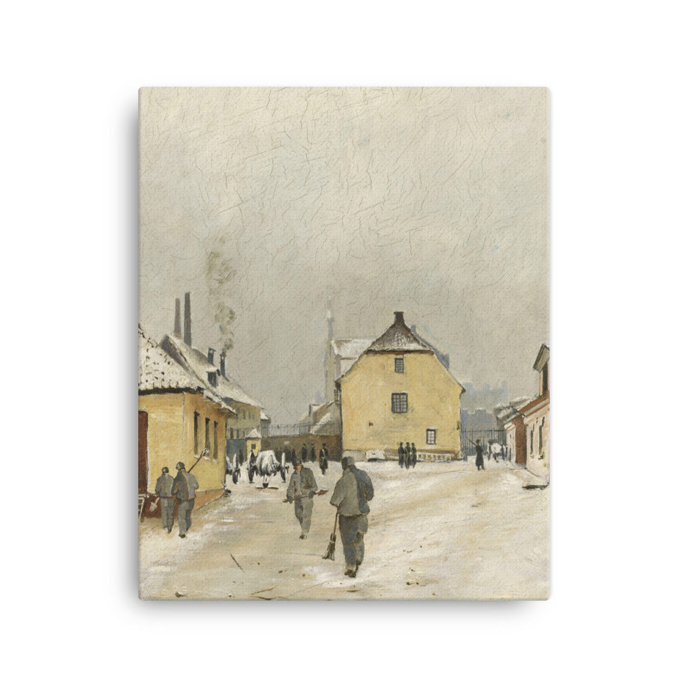 Edvard Diriks - From the Jail at Akerhus - Premium Canvas