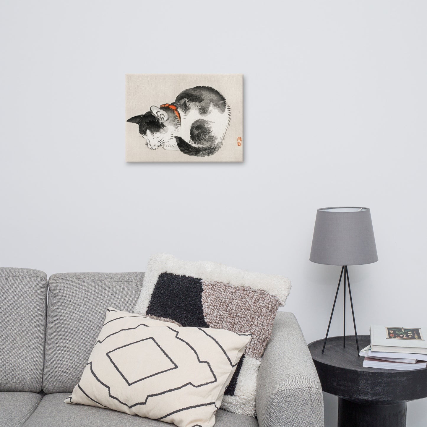 Kōno Bairei - Cat Sleeping - Premium Canvas