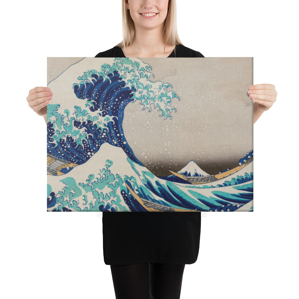 Katsushika Hokusai - The Great Wave off Kanagawa - Premium Canvas