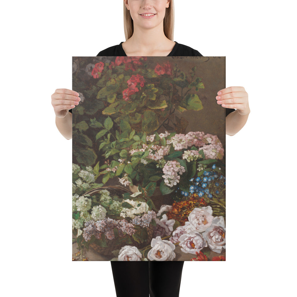 Claude Monet - Spring Flowers - Premium Canvas