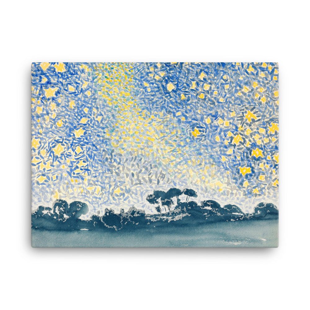 Henri-Edmond Cross - Landscape with Stars - Premium Canvas