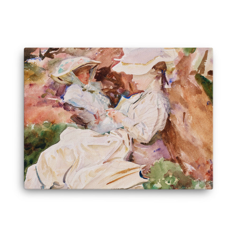 John Singer Sargent - Mrs Barnard and her Daughter Dorothy - Premium Canvas