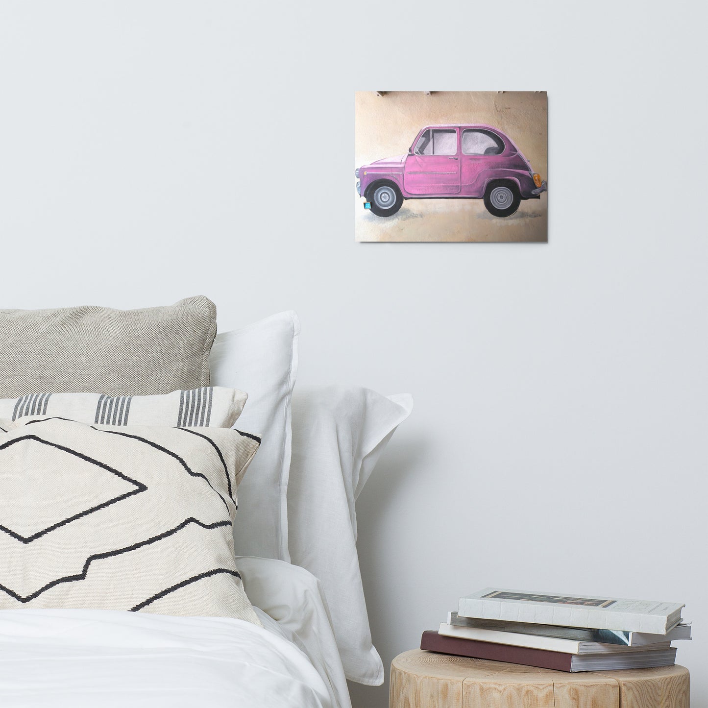 Graffiti - Pink Car - Metal Print