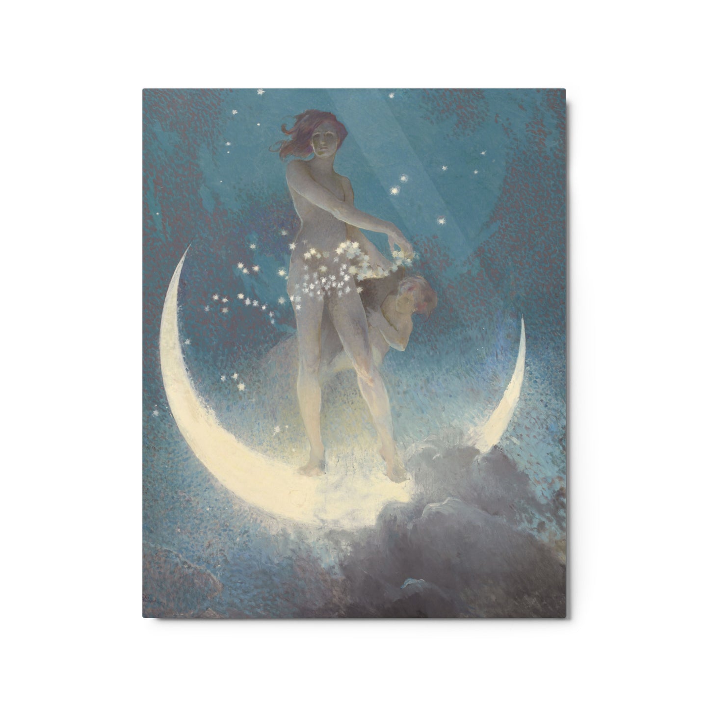 Edwin Blashfield - Spring Scattering Stars - Glossy Metal Print