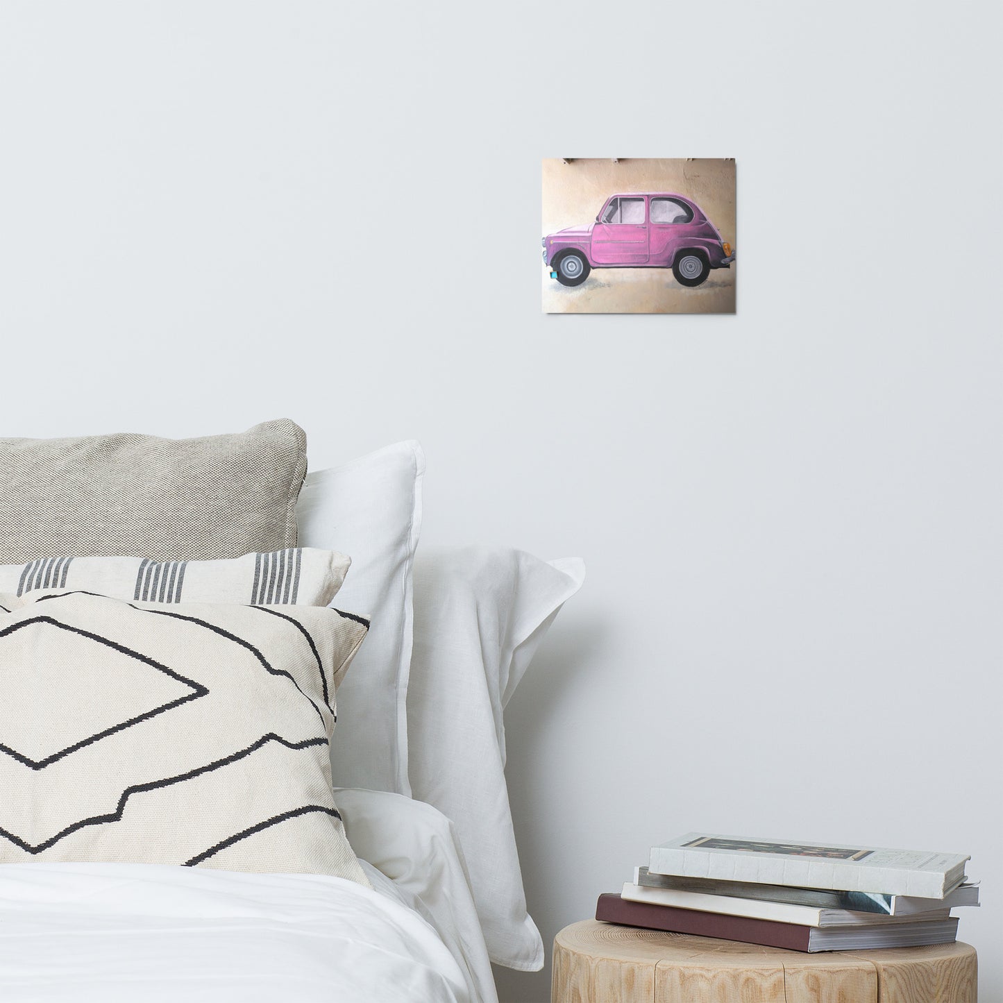 Graffiti - Pink Car - Metal Print