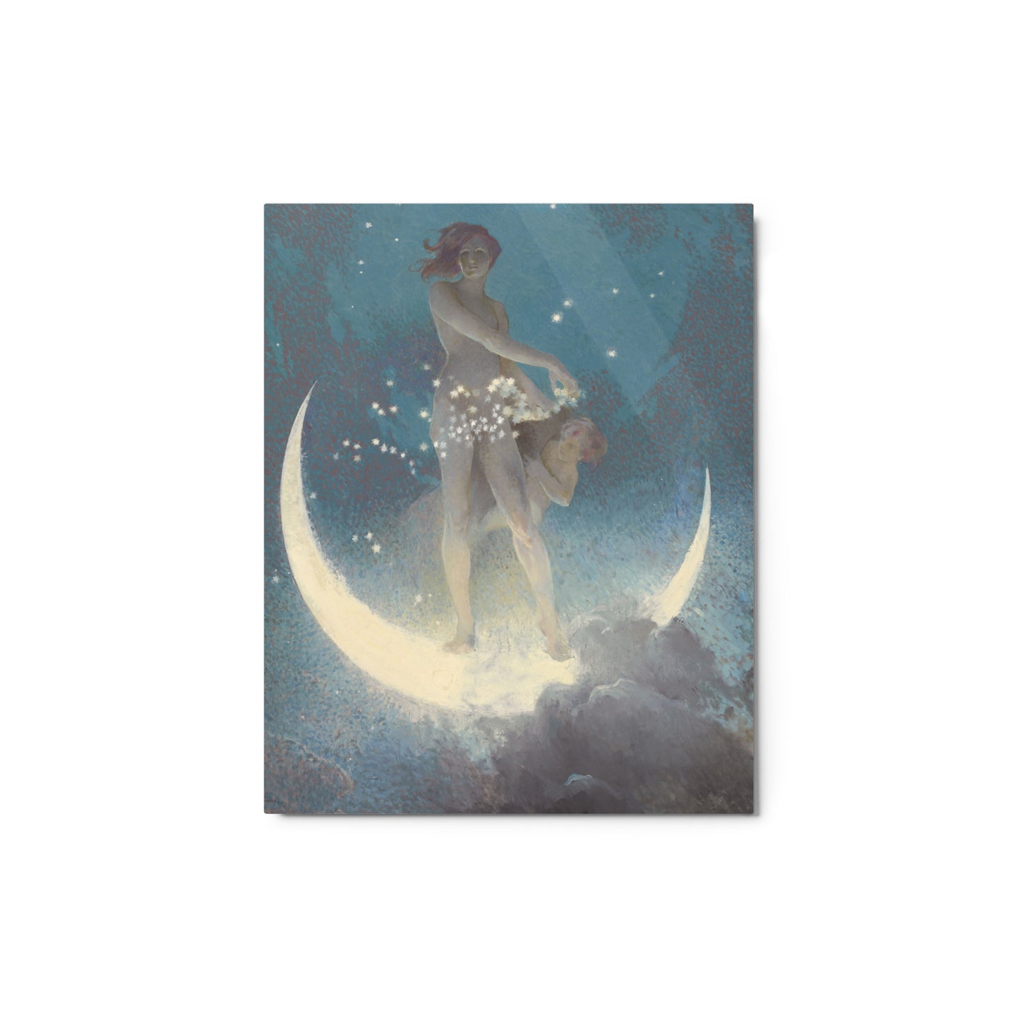 Edwin Blashfield - Spring Scattering Stars - Glossy Metal Print