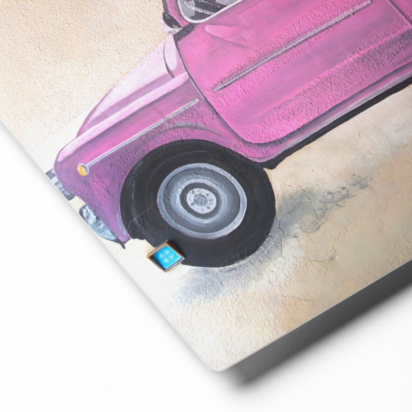 Graffiti - Pink Car - Metal Print