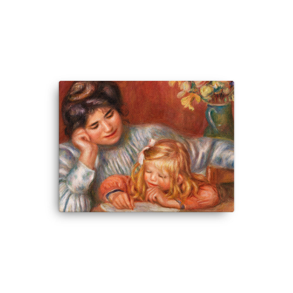 Pierre-Auguste Renoir - The Writing Lesson - Slim Canvas